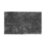 Bambury Microplush Large Bath Mat 50 x 80cm Pewter Woven Raised Pile Home Decor