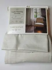 1pc Light Filtering Farrah Window Curtain Panel Threshold 54x84 Cream