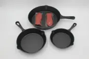 Pre-seasoned Cast Iron 3 Piece Skillet Set Stove Oven Fry Pans Cookware Pots NEW