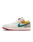 New Nike Air Jordan 1 Low PRM Shoes - Sail/ Yellow Ochre (HV4511-133)