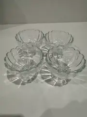 4x Glass Dessert Cup