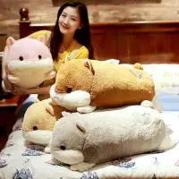 在飛比找蝦皮購物優惠-Bobo 倉鼠龍貓娃娃公仔毛絨玩具抱枕超萌韓國懶人睡覺玩偶可