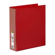 Marbig Clearview Insert Binder A4 50mm 2D Red 5422003B
