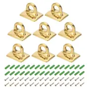 Metal Circle Hook, 8 Pack Stainless Steel with Screws Gold Tone