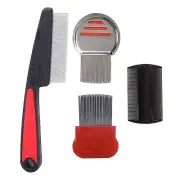 5pack dandruff comb scalp psoriasis comb stainless steel fine tooth comb dand