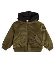 [Burberry Kids] Burberry Kids Hooded bomber jacket Y 12 green