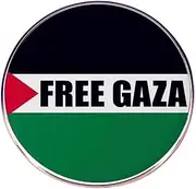 [Pinstant] Free Gaza Palestine End the Occupation Palestinian Flag Human Rights State West Bank East Jerusalem Apartheid 1.2" Enamel Pin Badge, 1.2 Inches, Enamel, enamel