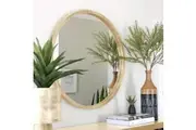 TINA 80cm Light Solid Wood Mirror by One Six Eight London