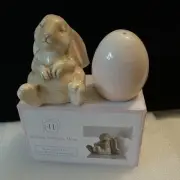 Bunny Rabbit & Easter Egg Salt & Pepper Shakers NEW in Box