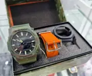 CASIOAK G-SHOCK GAE-2100WE-3AJR Green Adventurer Watch- Military Camoufladge.
