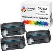 3 Pack Compatible Toner Cartridge Replacement for HP CF287A 87A (9,000 pages) for HP LaserJet Enterprise M506 M506dn M506x M527 M527c M527dn M527f M527z LaserJet Pro M501 M501dn M501n