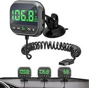 BT Connector for Car - Audio Car Adapter Receiver - Interior Accessories, Hud Music Player, LED Display Mp3 Player Transmitters for Stereo Music Calls Audio