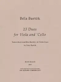 在飛比找博客來優惠-Bela Bartok 23 Duos for Viola 