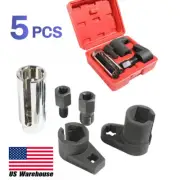5 PCS Oxygen Sensor Socket Thread Chasers Tool Set Repair Kit Car Garage (for: Fiat)