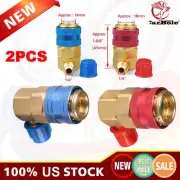 High Low Angle Quick Adapter Gauge Car A/C Manifold Conversion Kit 1/4" SAE 2PCS (for: Honda)