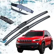 Car Front Windscreen Wiper Blade Brushes,For Jeep,For Cherokee KL 2014-2019,For Car Cutter U Type J Hook 2015 2016 2017 2018