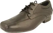 Boy Teens Start-Rite Times G Black Lace up School Shoes Size