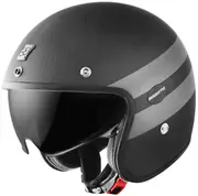 Bogotto V587 Crono Carbon Jet Helmet, black-grey, Size XS for Men Black Grey
