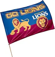 Brisbane Lions AFL Game Day Pole Flag Banner