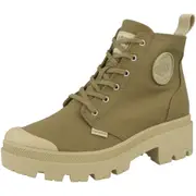 PALLADIUM PALLABASE TWILL 軍綠 增高 軍靴 穿搭 96907204 女款#