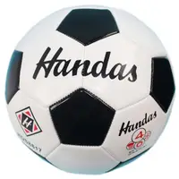 在飛比找樂天市場購物網優惠-HANDAS 4號足球 S4 PVC車縫足球(五角黑格)/一