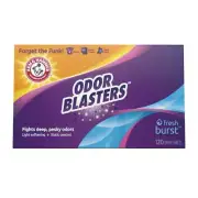Arm & Hammer Odor Blaster Dryer Sheets, Fresh Burst, 120 Count. Free Delivery