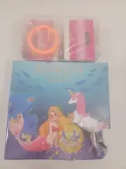 AIPRIDY Charm Bracelet Unicorn Mermaid Making Kit 150 Pcs with String Set