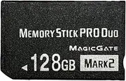MS 128GB High Speed Memory Stick Pro Duo(Mark2) for PSP Accessories/Camera Memory Card, Red