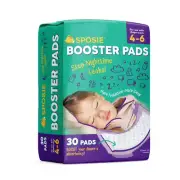 Sposie Booster Pads For Use With Diapers Size 4-6 New 30 Pads