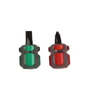 3Pcs Short Screwdriver Flat Head Cross-Head 2-in-1/Interchangeable Screwdriver.