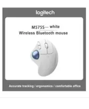 Logitech ERGO M575S ergonomic mouse, trackball mouse, wireless Bluetooth dual