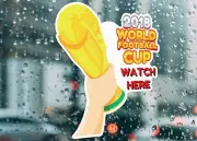 World Cup 2018 Watch Here Large Self Adhesive Window Shop Sign 3209