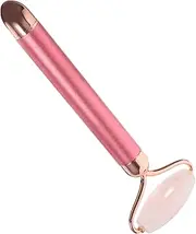 Healeved Pink Jade Roller Facial Massage Tool Smooth Handle Lightweight Design for Skin Care Enhances Skin Tightening and Lifting for Daily Use and Travel