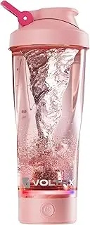 VOLTRX Electric Shaker Bottle- VortexBoost Portable USB C Rechargeable Protein Shake Mixer,Shaker Cups for Protein Shakes and Meal Replacement Shakes,BPA Free,Waterproof,24 oz(Sakura pink)