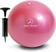 Probody Pilates Mini Exercise Ball with Pump - 9 Inch Small Bender Pink