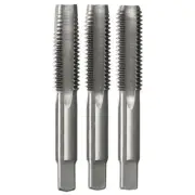 Bordo 1-1/2" x 6 TPI BSW Chrome Alloy Hand Tap Set, 3 Pieces