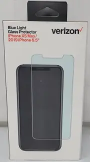 Verizon Glass Screen Protector for iPhone Xs Max Blue Light Retina Protection