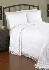 FULL / DOUBLE - PHI - AnnRose 100% Cotton Chenille 3-pc SHAM & BEDSPREAD SET