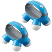 2x Portable Electric Hand Held HoMedics QuaD Vibration Massager Body Back - Blue