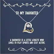 [Generic] Fancy Daughter Love Dancing Necklace, A daughter is a little, Unique Idea Gifts for Daughter from Mom, Birthday Unique Gifts, Daughter Jewelry Gift Ideas, Best Daughter Jewelry Gifts, What is a good,