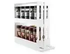 Kitchen Spice Rack Organiser Shelf Storage Cabinet 2 Tier Spice Holder Mount *