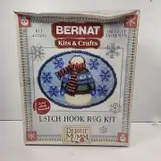 Bernat Latch Hook Rug Kit SNUGGLY SNOWMAN NEW 422502 Debbie Mumm