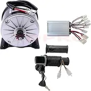 YC Yier 36V 350W Brushed DC Motor Controller LCD Display Throttle Grips Keylock for DIY Electric Bicycle Scooter E Bike Razor ATV Mini Bike Lawn Mower Tricycle Drift Trike Razor