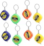 TEHAUX Tape Measure Keychain Retractable Small Key Chain Mini Tape for Home Office and Travel Random Color