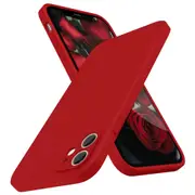 MCC iPhone 12 Soft Liquid Silicone Shockproof Case Cover Apple iPhone12 [Red]