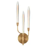 Arciere 3 Light Antique Gold Wall Lamp