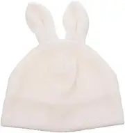[GAROZATION] Rabbit Ears Warm Wool Lady Hat Women Hat Fashion Hat Wool Knitted Hat Wool Hat Lovely Hat Animal Frog Hat Hats Black Chenille Fabric