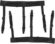 [Ipetboom] Adjustable Elastic Thigh Garters for Men Women Non-slip Shirt Stays Triple Clips Fashionable Tuck-in Belt