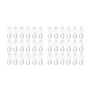 100 Pcs Drapery Rail Track Curtain Carrier Hooks Curtain Glider Hooks