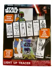 Disney Star Wars Light Up Tracer Play Art Set, Creative Fun, Vintage, New